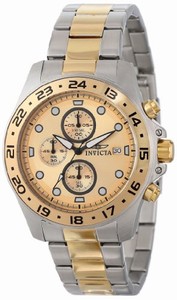 Invicta Japanese Quartz Gold Watch #15207 (Men Watch)