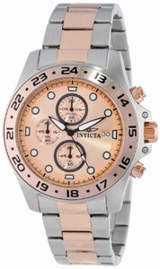 Invicta Japanese Quartz rose gold Watch #15208 (Men Watch)