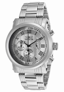 Invicta Specialty Quartz Chronograph Silver Dial Stainless Steel Watch # 15211 (Men Watch)