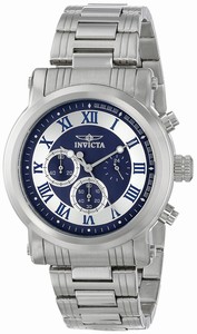 Invicta Blue Dial Stainless Steel Band Watch #15212 (Men Watch)