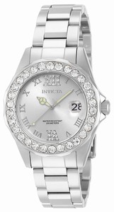 Invicta Silver Dial Stainless Steel Band Watch #15251 (Women Watch)