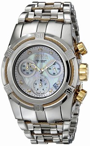 Invicta Mother Of Pearl Dial Stainless Steel Band Watch #15273 (Women Watch)