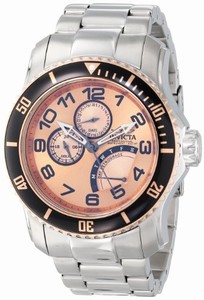 Invicta Japanese Quartz rose gold Watch #15338 (Men Watch)