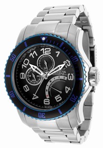 Invicta Pro Diver Quartz Analog Day Date Black Dial Stainless Steel Watch # 15339 (Men Watch)