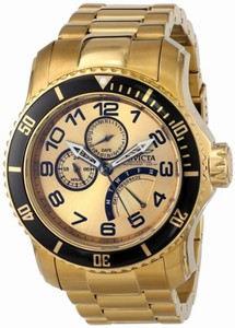 Invicta Japanese Quartz Gold Watch #15343 (Men Watch)