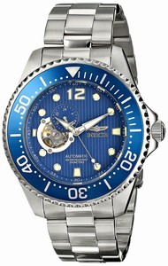 Invicta Blue Dial Stainless Steel Plated Watch #15388 (Men Watch)