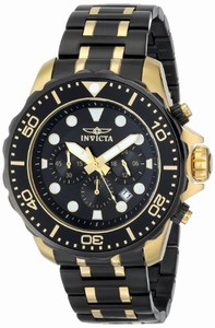 Invicta Japanese Quartz Black Watch #15389 (Men Watch)