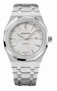 Audemars Piguet Automatic Stainless Steel Silver Dial Brushed & Polished Stainless Steel Band Watch #15400ST.OO.1220ST.02 (Men Watch)