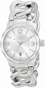 Invicta Silver Dial Stainless Steel Band Watch #15406 (Women Watch)