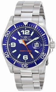 Invicta Blue Dial Stainless Steel Band Watch #15443 (Men Watch)