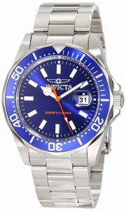 Invicta Blue Dial Stainless Steel Band Watch #15454 (Men Watch)