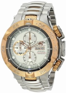 Invicta Subaqua Automatic Chronograph Silver Dial Day Date Stainless Steel Watch #15486 (Men Watch)