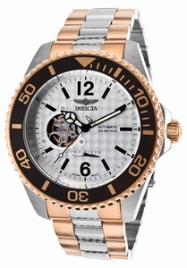 Invicta Pro Diver Automatic Analog Silver Dial Two Tone Stainless Steel Watch # 15596 (Men Watch)