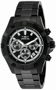 Invicta Black Dial Stainless Steel Band Watch #15608 (Men Watch)