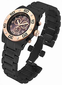 Invicta Black Mother Of Pearl Dial Stainless Steel Band Watch #15770 (Men Watch)