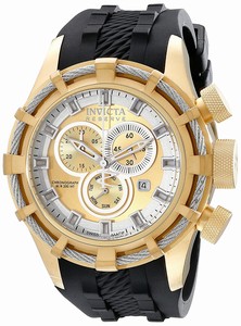 Invicta Gold And Silver Quartz Watch #15787 (Men Watch)