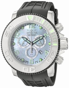 Invicta Mother Of Pearl Dial Stainless Steel Band Watch #15822 (Men Watch)