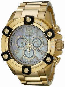 Invicta Mother Of Pearl Dial Stainless Steel Band Watch #15828 (Men Watch)