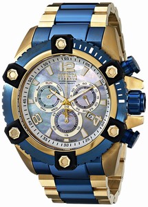 Invicta Mother Of Pearl Dial Stainless Steel Band Watch #15838 (Men Watch)