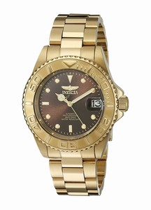 Invicta Brown Dial Stainless Steel Band Watch #15847 (Men Watch)