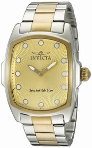 Invicta Champagne Dial Two Tone Watch #15853 (Men Watch)