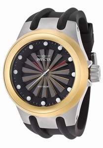 Invicta Specialty Quartz Analog Multicolor Dial Black Polyurethane Watch # 15865 (Men Watch)