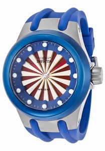 Invicta Specialty Quartz Analog Multicolor Dial Blue Polyurethane Watch # 15866 (Men Watch)