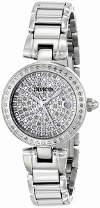 Invicta Silver-tone Dial Diamonds Watch #15873 (Women Watch)