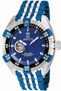 Invicta Blue Dial Stainless Steel Band Watch #15884 (Men Watch)