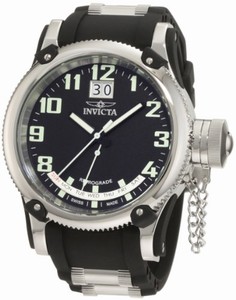 Invicta Swiss Quartz Black Watch #1595 (Men Watch)