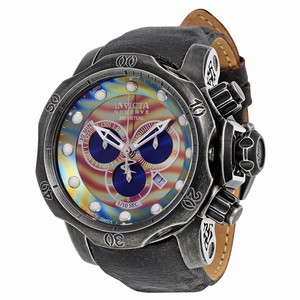 Invicta Brown And Blue Rainbow Quartz Watch #15956 (Men Watch)