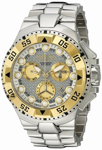 Invicta Grey Dial Chronograph Second-hand Screw-down-crown Watch #15981 (Men Watch)