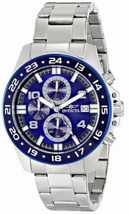 Invicta Blue Dial Stainless Steel Band Watch #16025 (Men Watch)