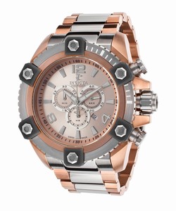 Invicta Rose Gold Dial Stainless Steel Band Watch #16028 (Men Watch)