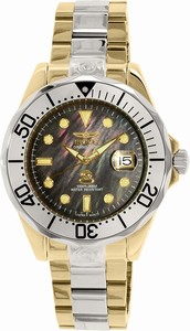 Invicta Black Mother Of Pearl Automatic Watch #16034 (Men Watch)