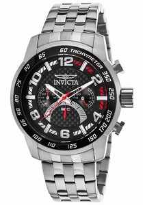 Invicta Pro Diver Quartz Chronograph Black Dial Stainless Steel Watch # 16068 (Men Watch)