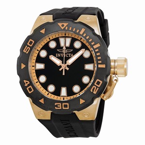 Invicta Pro Diver Quartz Analog Black Polyurethane Watch # 16136 (Men Watch)