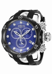 Invicta Venom Quartz Chronograph Date Blue Dial Polyurethane Watch # 16149 (Men Watch)