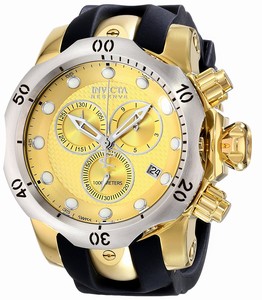 Invicta Gold Dial Stainless Steel Band Watch #16151 (Men Watch)