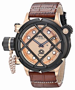 Invicta Russian Diver Mechanical Hand Wind Brown Leather Watch # 16168 (Men Watch)