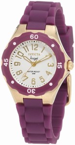 Invicta White Dial Plastic Band Watch #1620 (Women Watch)