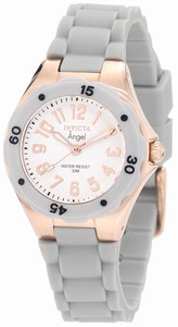 Invicta White Dial Light Grey Rubber Watch #1621 (Women Watch)