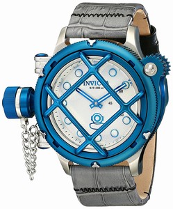Invicta Russian Diver Mechanical Hand Wind Grey Leather Watch # 16231 (Men Watch)
