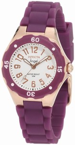 Invicta White Dial Silicone Watch #1625 (Women Watch)