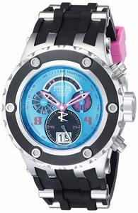 Invicta Subaqua Quartz Chronograph Retrograde Date Black Silicone Watch # 16252 (Men Watch)