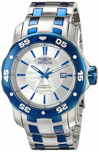 Invicta Mother Of Pearl Dial Stainless Steel Band Watch #16274 (Men Watch)