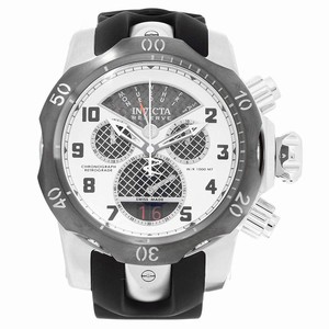 Invicta Silver Carbon Fiber Dial Uni-directional Rotating Gunmetal Ion-plated Band Watch #16310 (Men Watch)