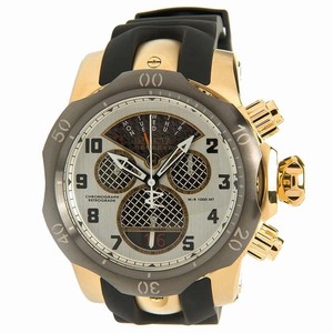 Invicta Silver Dial Uni-directional Rotating Gunmetal Ion-plated Band Watch #16311 (Men Watch)