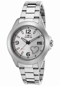 Invicta Specialty Quartz Analog Date Silver Dial Stainless Steel Watch # 16326 (Women Watch)