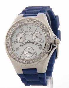 Invicta Silver-tone Dial Sparkling Crystal Band Watch #1641 (Women Watch)